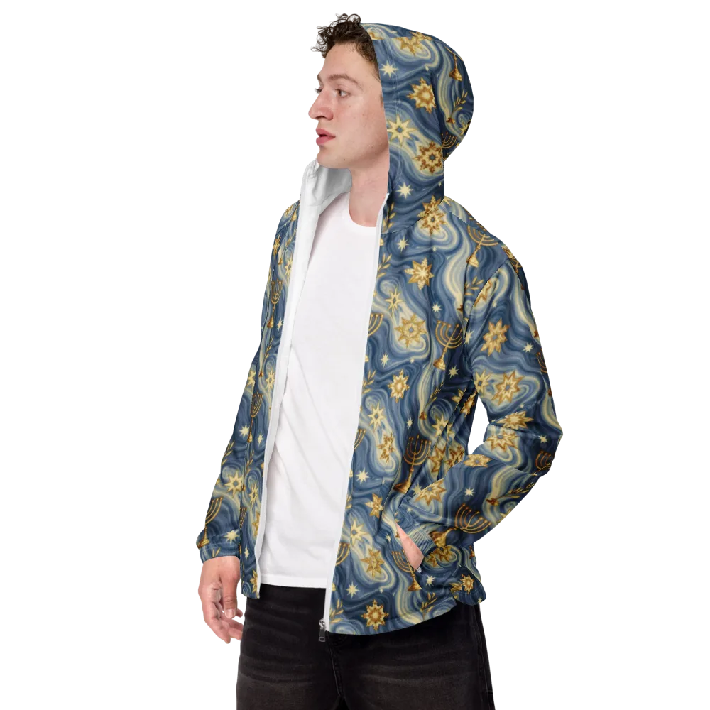 Sapphire Sabbath on Men's Windbreaker — Left Front