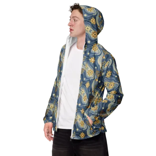 Sapphire Sabbath on a Men's Windbreaker