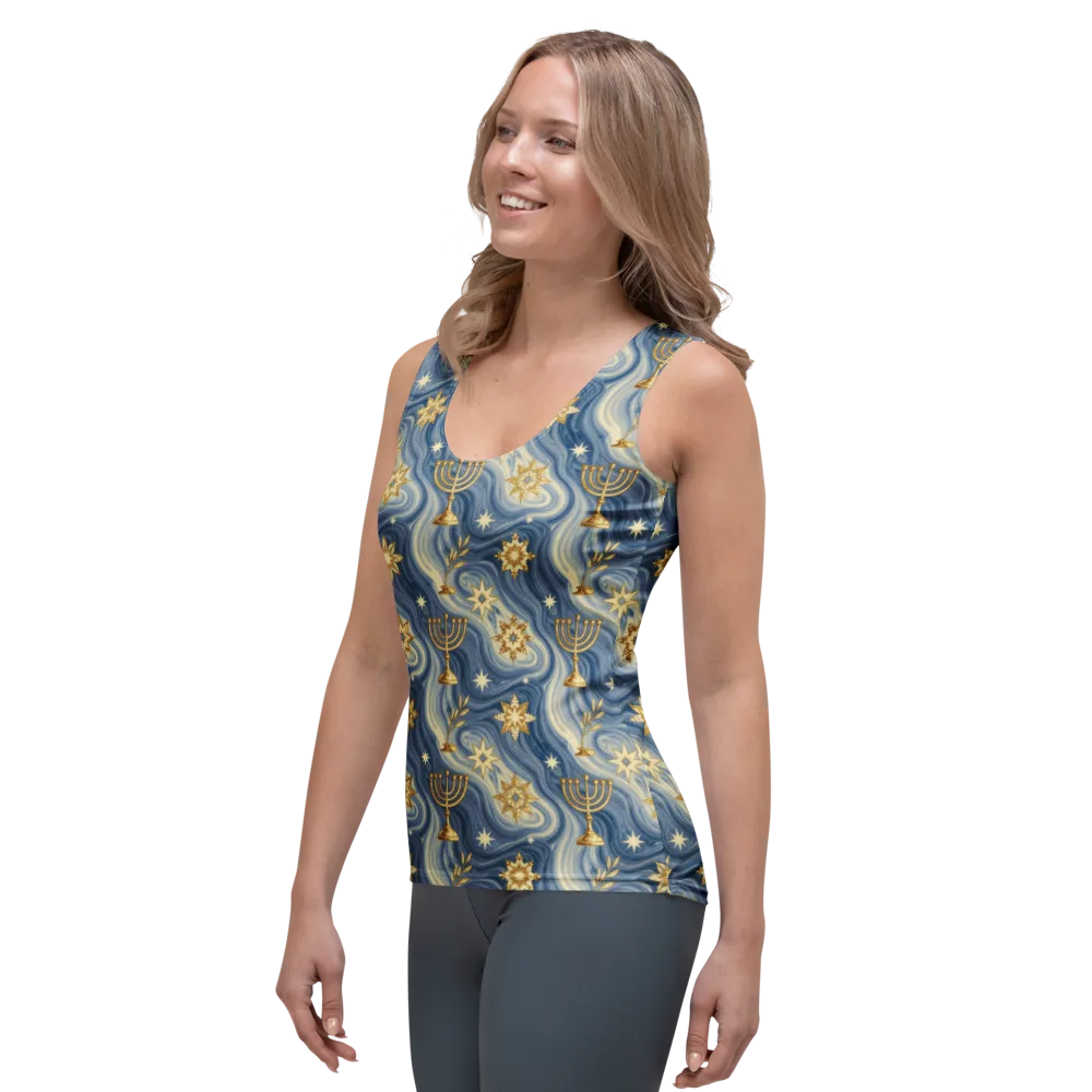 Sapphire Sabbath on Women's Tank Top — Left Front