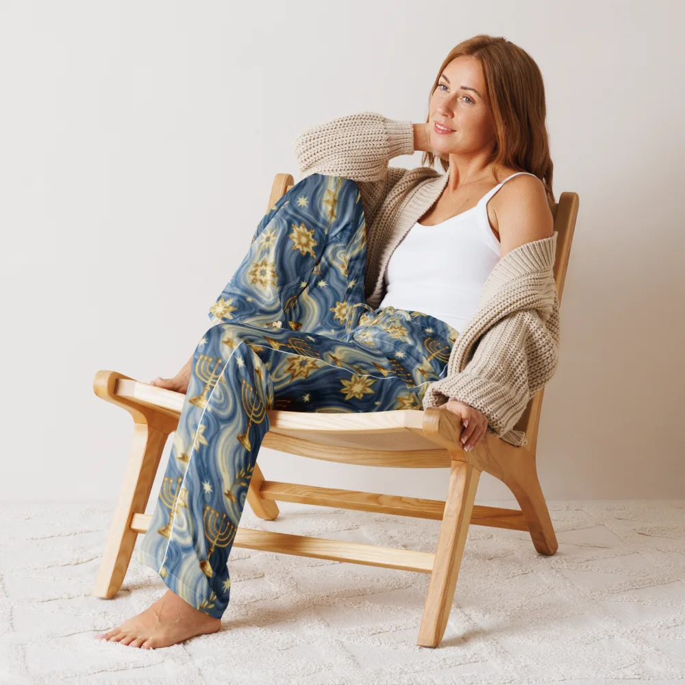 Sapphire Sabbath on Women's Pajama Pants — Front