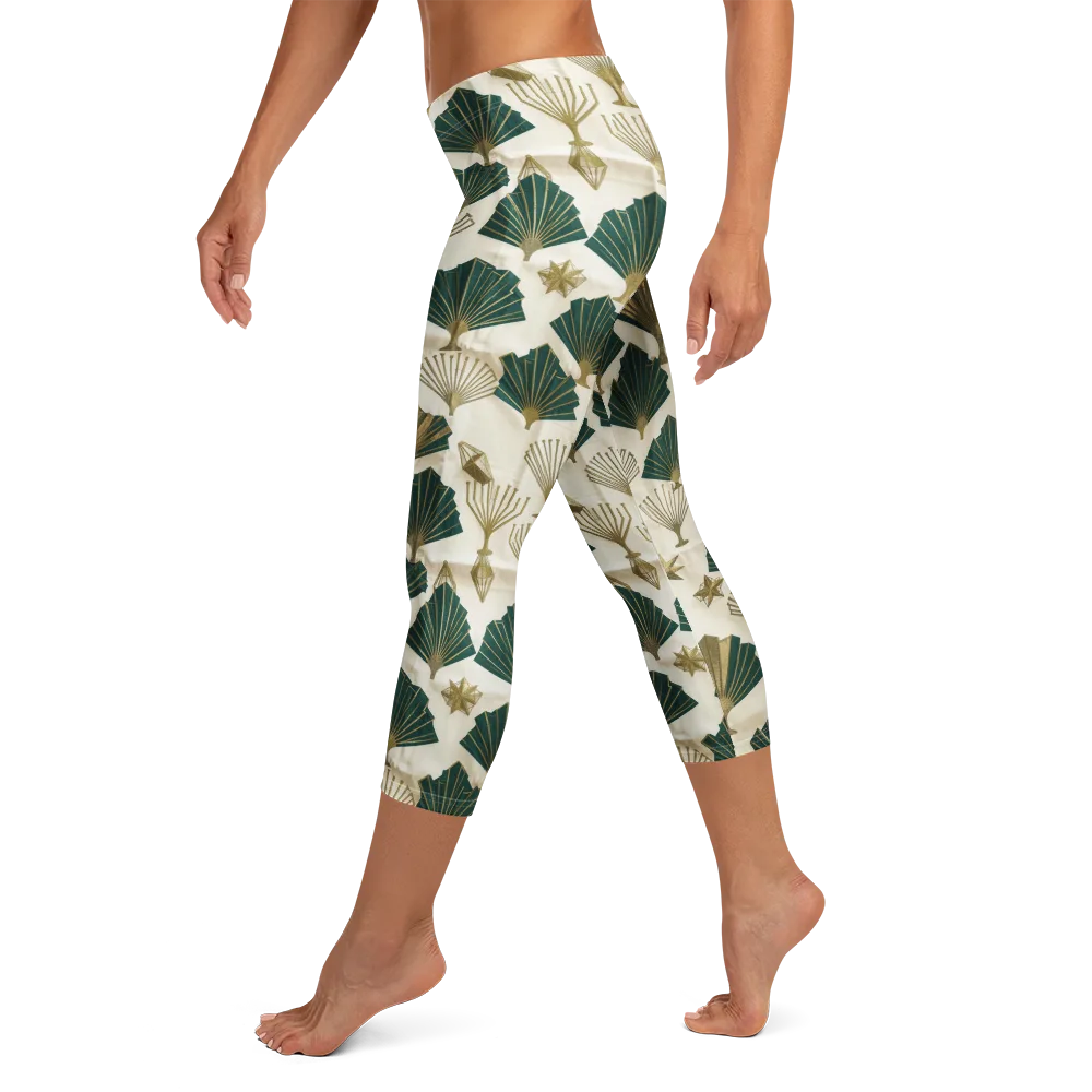 Deco Palmistry on Capri Leggings — Left