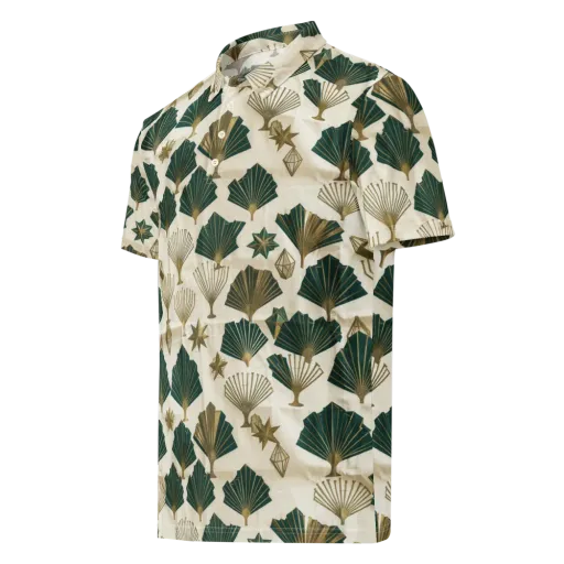 Deco Palmistry on a Men's Slim Fit Polo Shirt