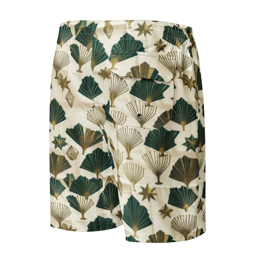 Deco Palmistry on Men's Board Shorts — Back