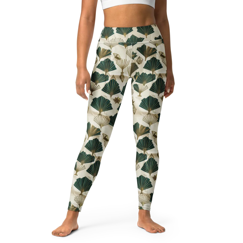 Deco Palmistry on Yoga Leggings — Front