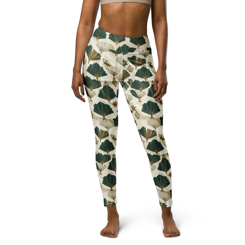 Deco Palmistry on Yoga Leggings — Front