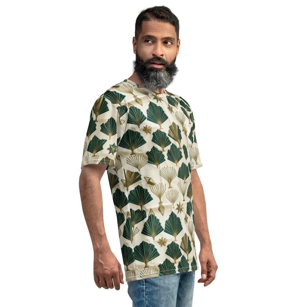 Deco Palmistry on Men's Crew Neck T-Shirt — Right