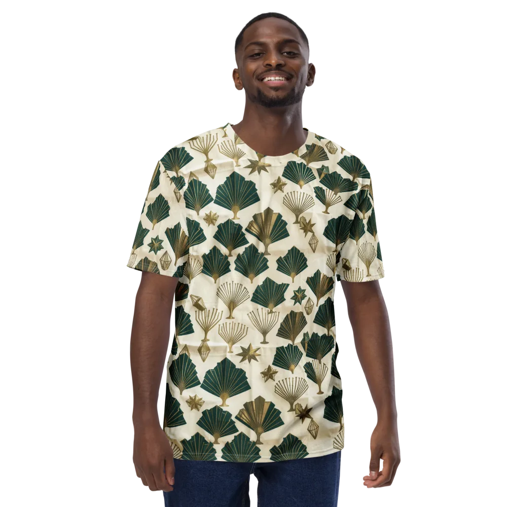 Deco Palmistry on Men's Crew Neck T-Shirt — Front