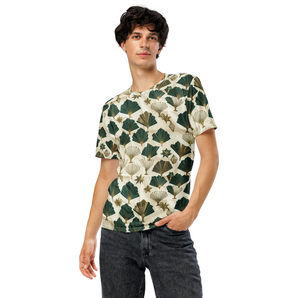 Deco Palmistry on Men's Crew Neck T-Shirt — Front