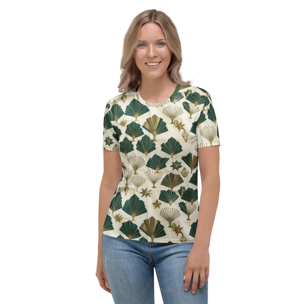 Deco Palmistry on Women's Crew Neck T-Shirt — Front