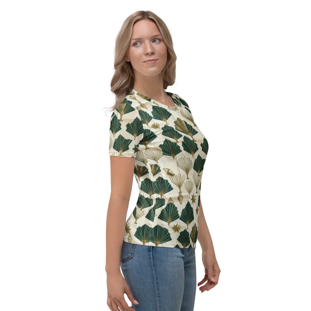 Deco Palmistry on Women's Crew Neck T-Shirt — Right