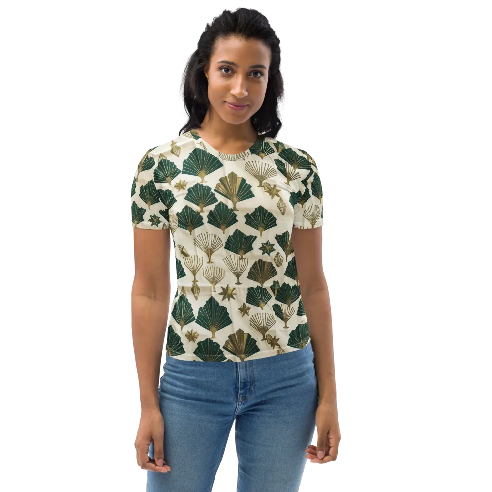 Deco Palmistry on Women's Crew Neck T-Shirt — Front