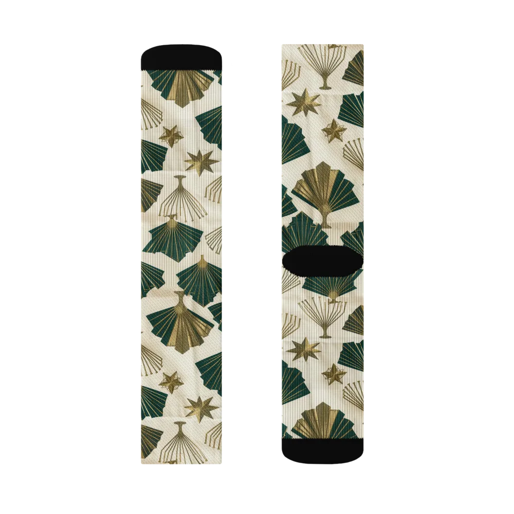 Deco Palmistry on Socks — Left Sock