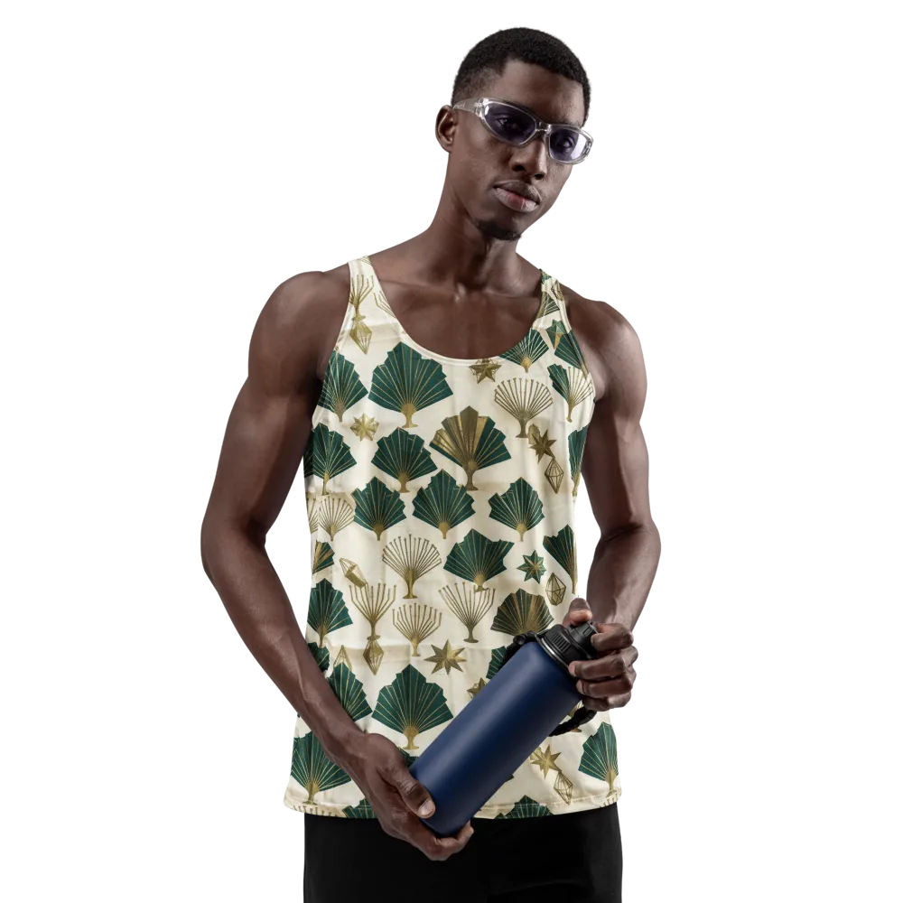 Deco Palmistry on Men's Tank Top — Front
