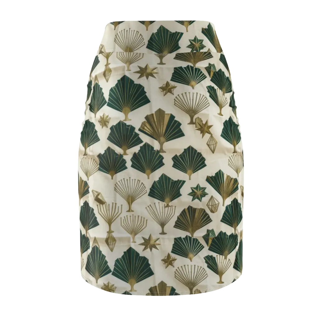 Deco Palmistry on Pencil Skirt — Back
