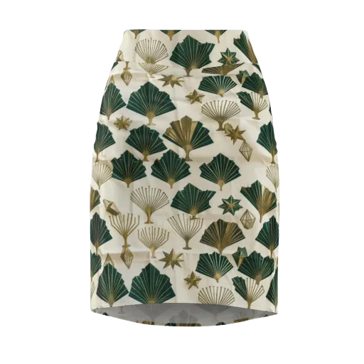Deco Palmistry on a Pencil Skirt