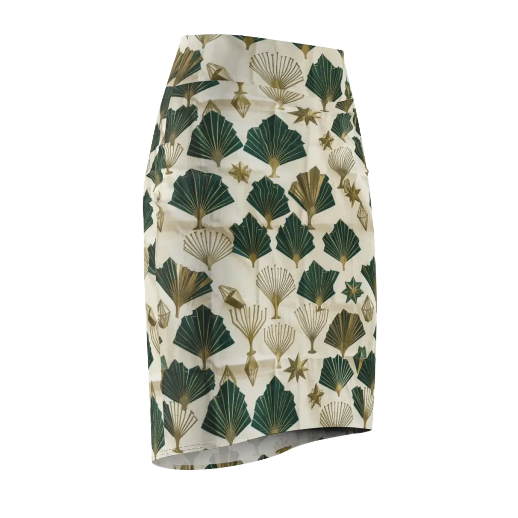 Deco Palmistry on Pencil Skirt — Front Side