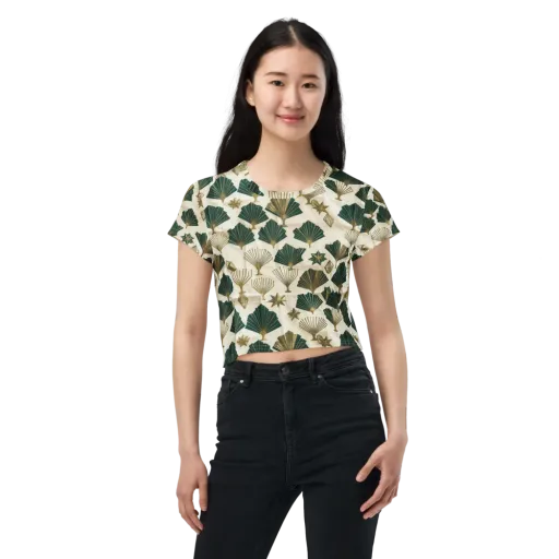 Deco Palmistry on a Crop Tee