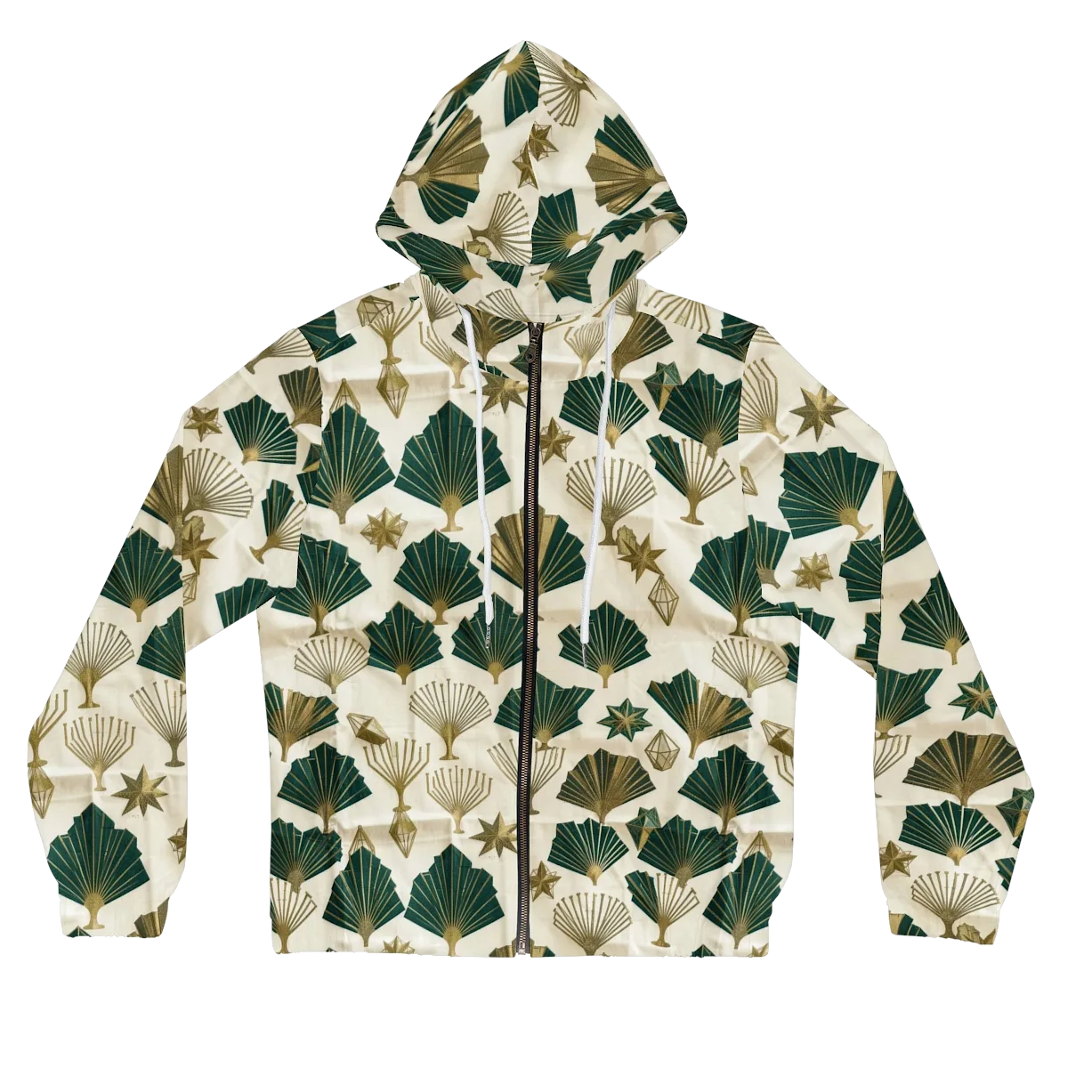 Deco Palmistry on Women's Full-Zip Hoodie — Front