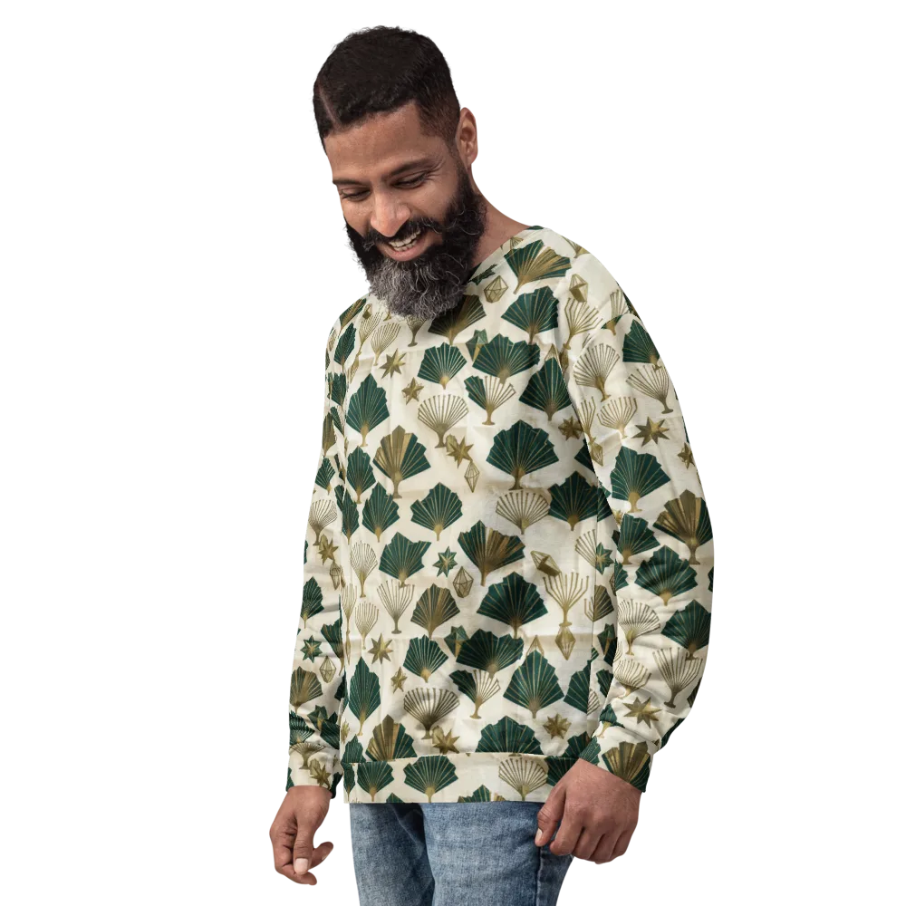 Deco Palmistry on Sweatshirt — Left Front