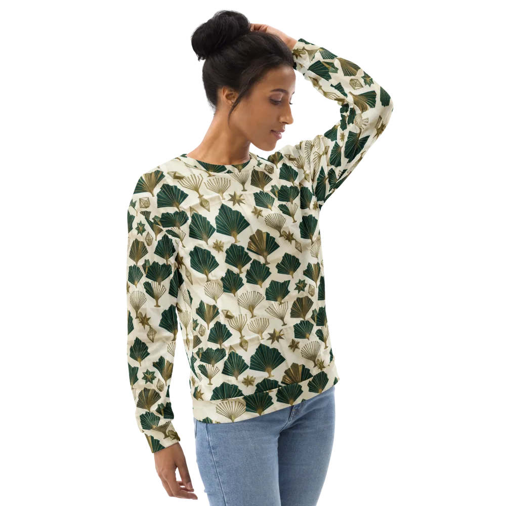 Deco Palmistry on Sweatshirt — Right Front