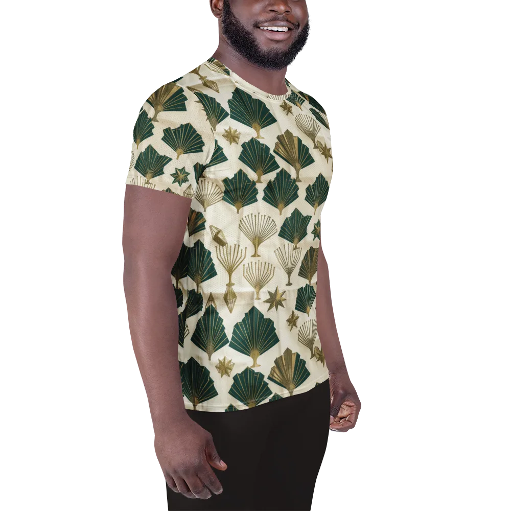Deco Palmistry on Men's Athletic T-Shirt — Right