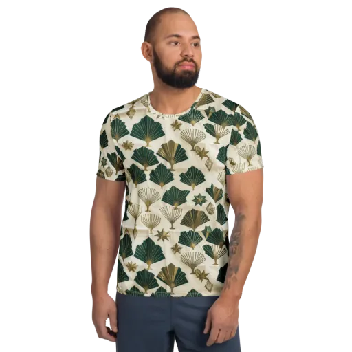 Deco Palmistry on a Men's Athletic T-Shirt
