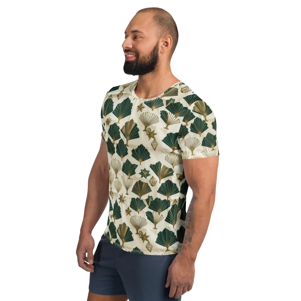 Deco Palmistry on Men's Athletic T-Shirt — Left