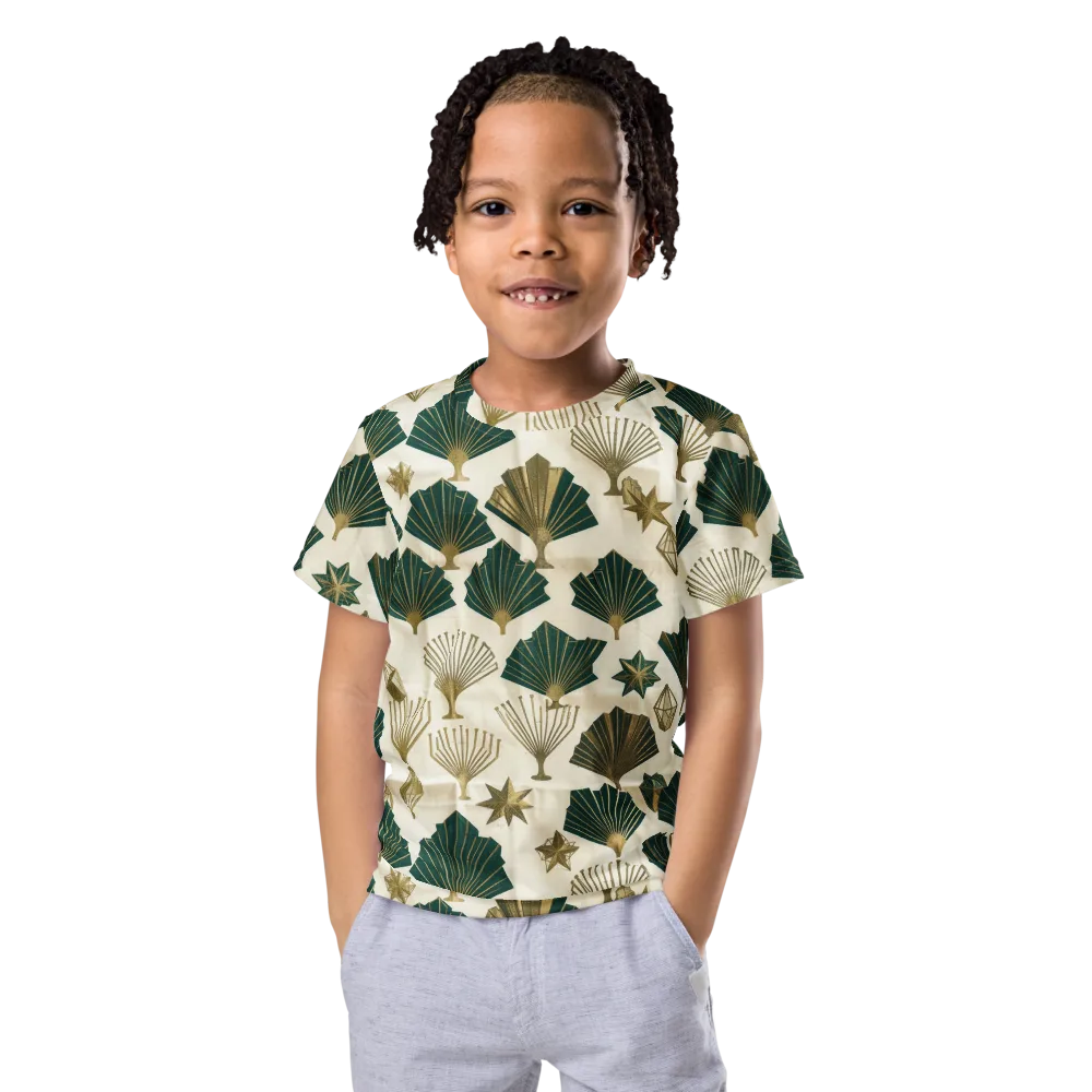 Deco Palmistry on Kids Crew Neck T-Shirt — Front