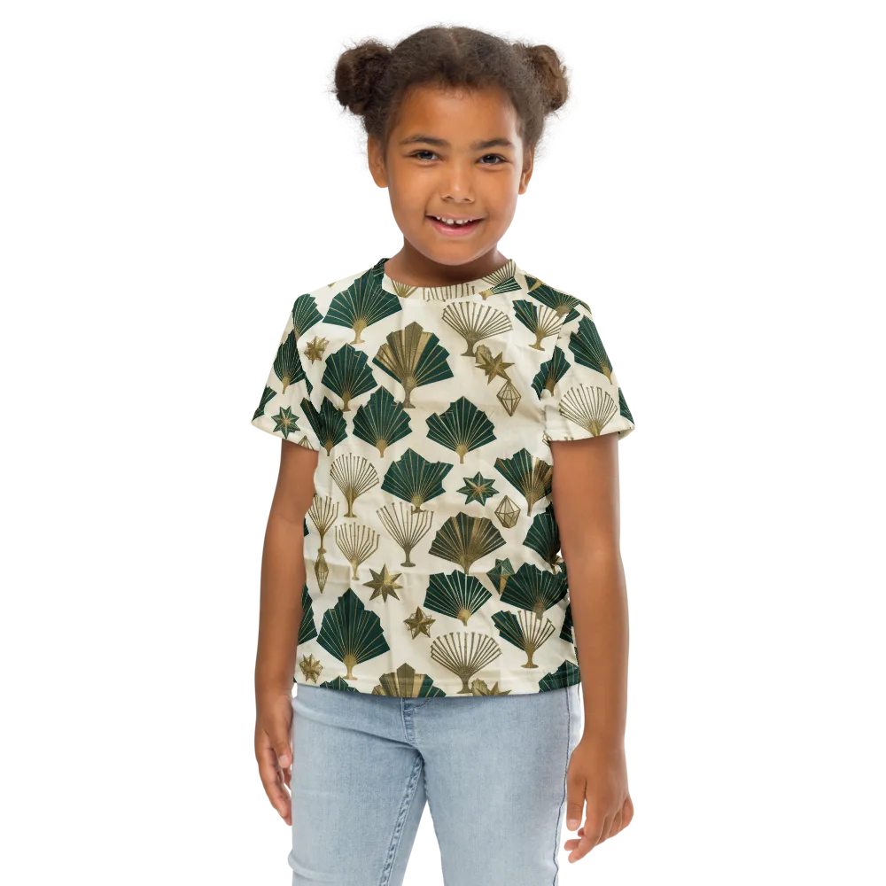 Deco Palmistry on Kids Crew Neck T-Shirt — Front
