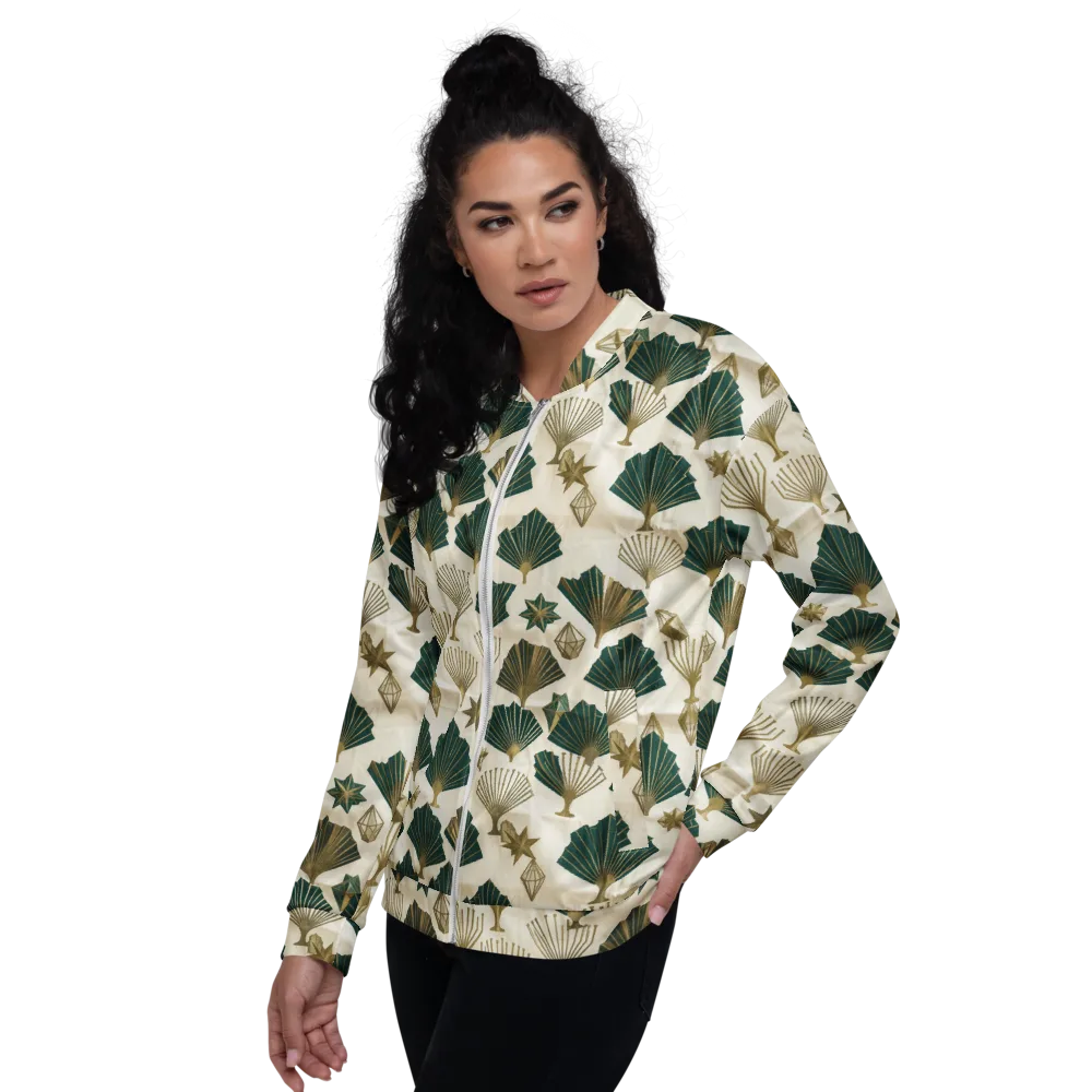 Deco Palmistry on Bomber Jacket — Left