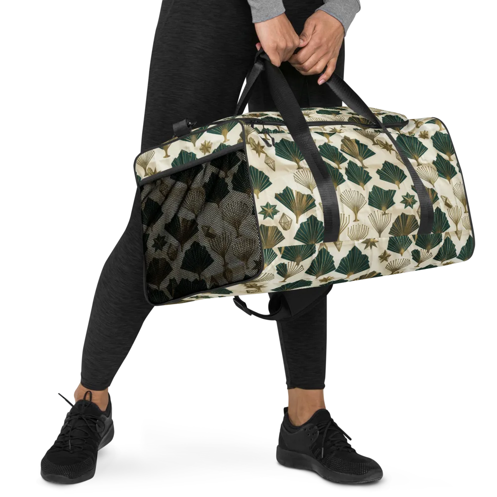 Deco Palmistry on Duffle Bag — Right Front