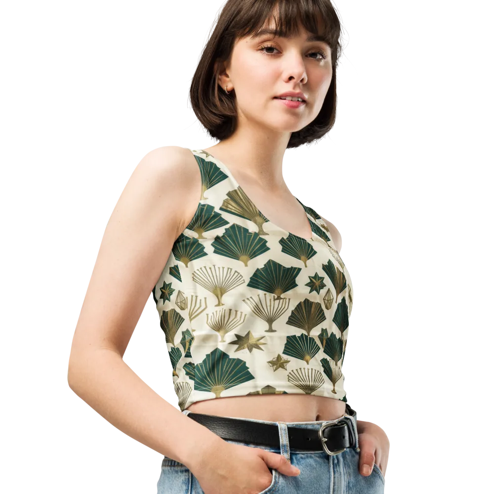 Deco Palmistry on Crop Top — Right Front