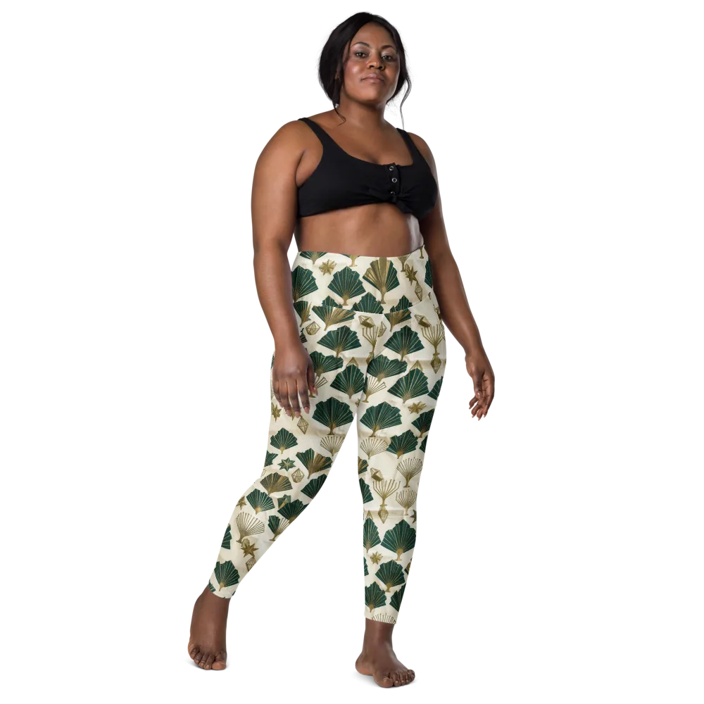 Deco Palmistry on Leggings with Pockets — Front