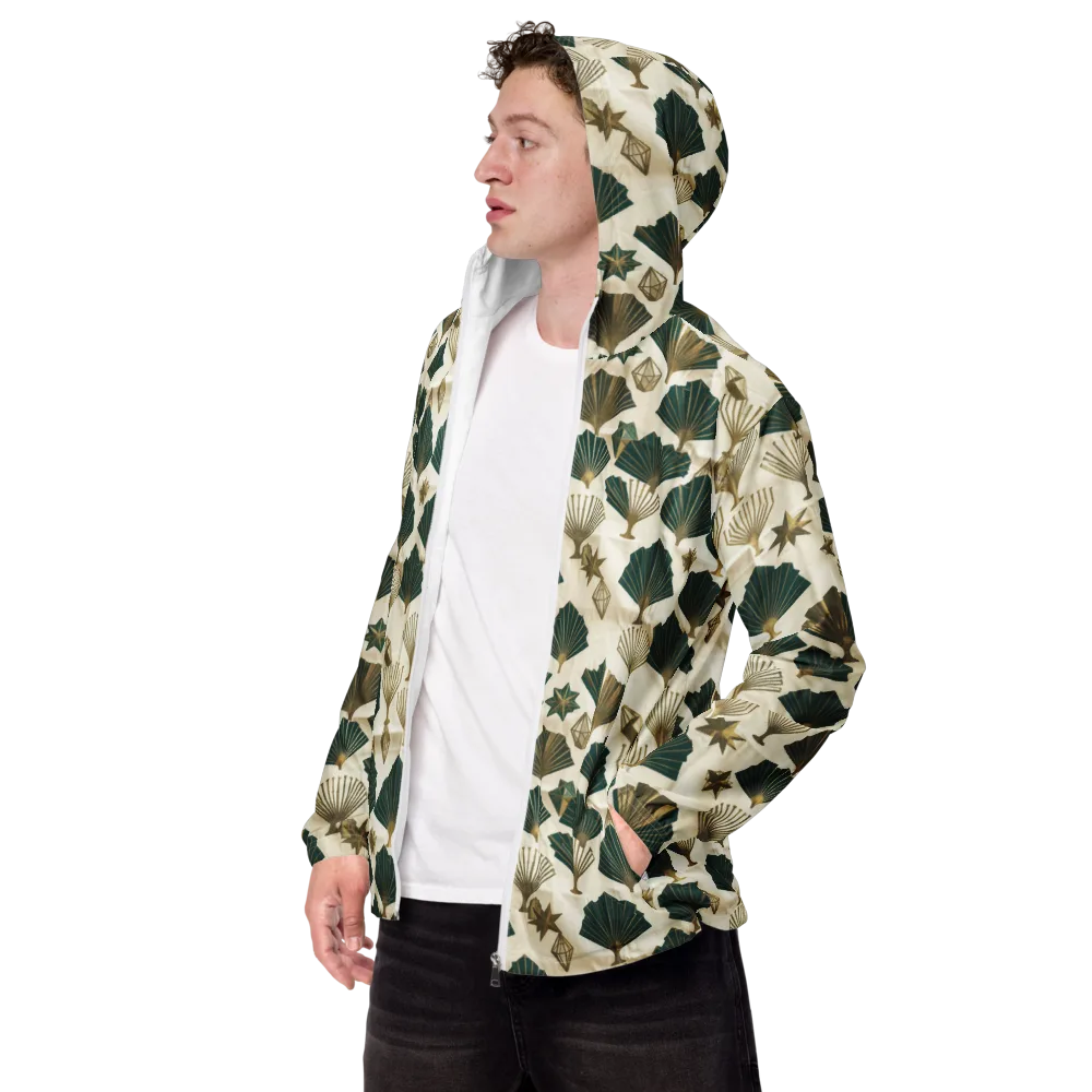 Deco Palmistry on Men's Windbreaker — Left Front