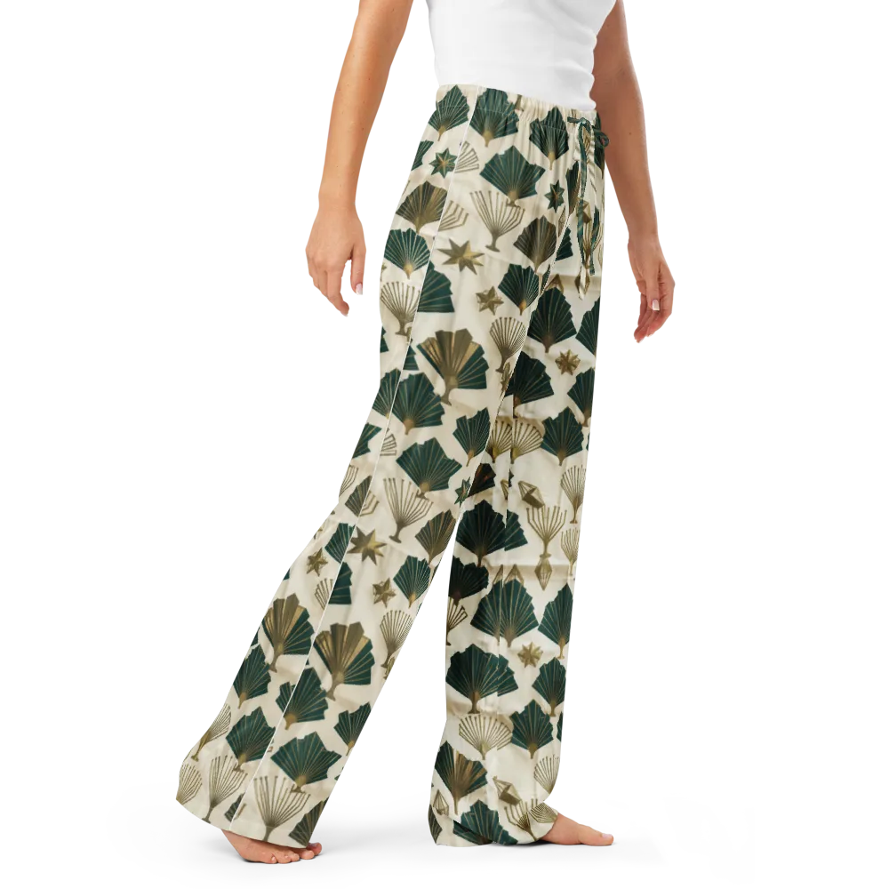 Deco Palmistry on Women's Pajama Pants — Right Front