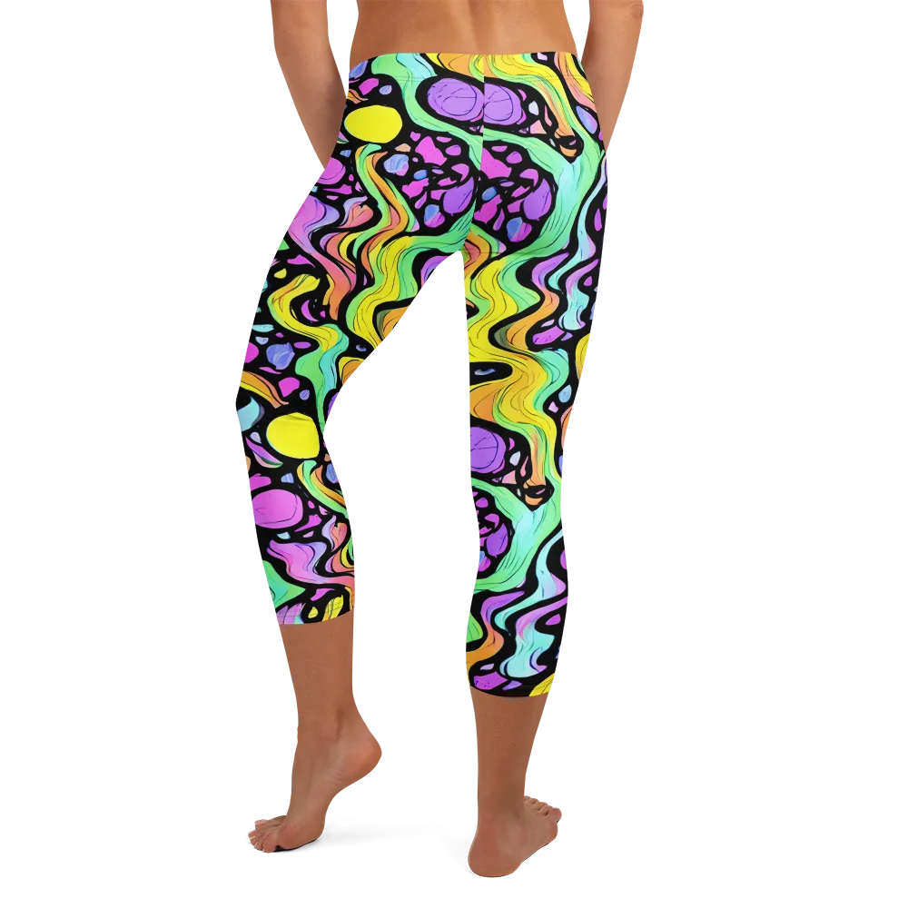 Sillman Swirl on Capri Leggings — Back