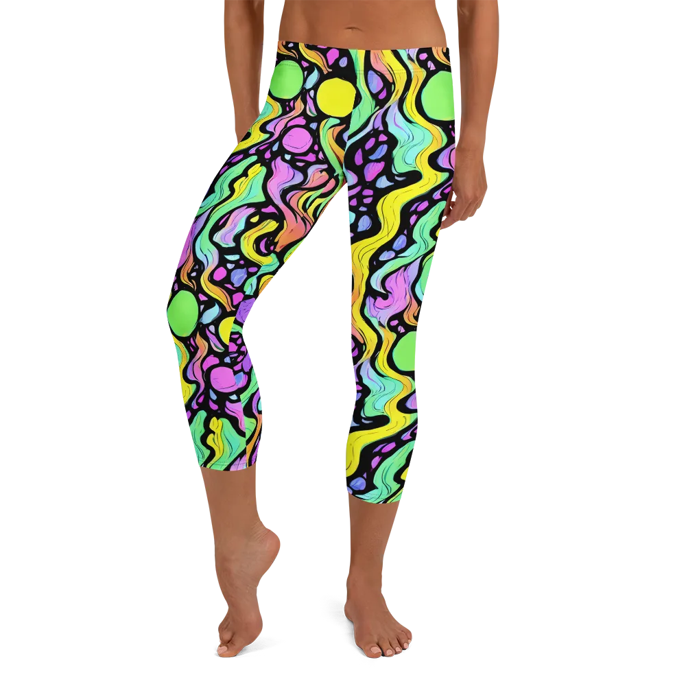 Sillman Swirl on Capri Leggings — Front