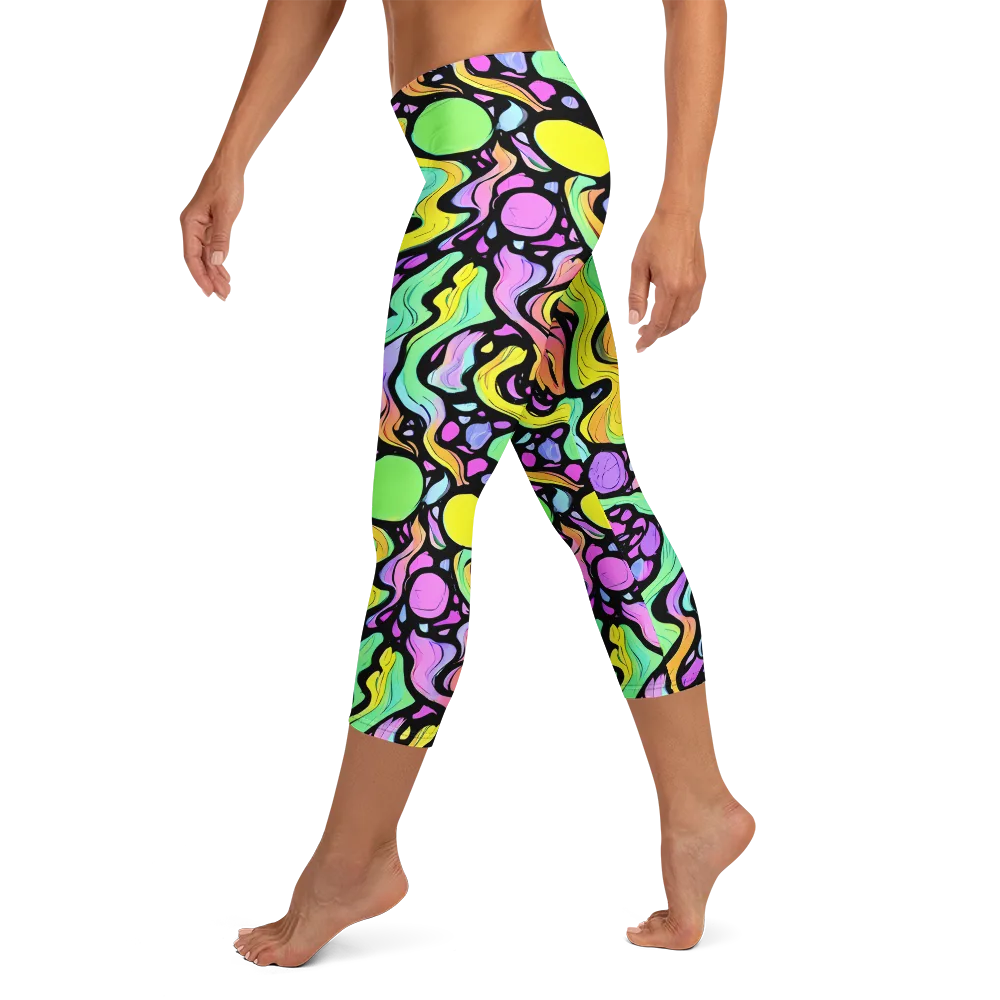 Sillman Swirl on Capri Leggings — Left