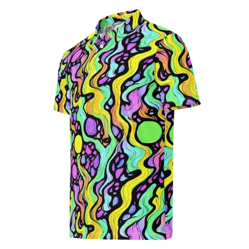 Sillman Swirl on a Men's Slim Fit Polo Shirt