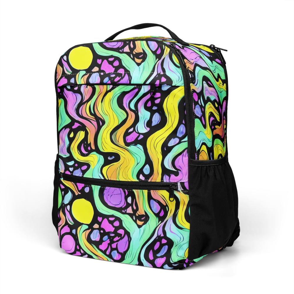 Sillman Swirl on Utility Backpack — Left Front