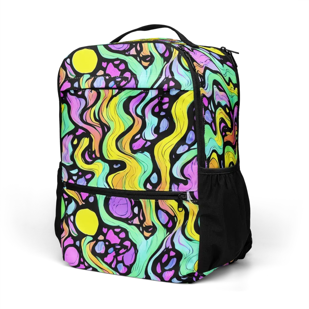 Sillman Swirl on Utility Backpack — Left Front