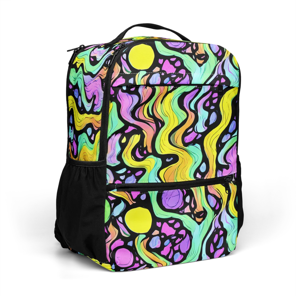 Sillman Swirl on Utility Backpack — Right Front