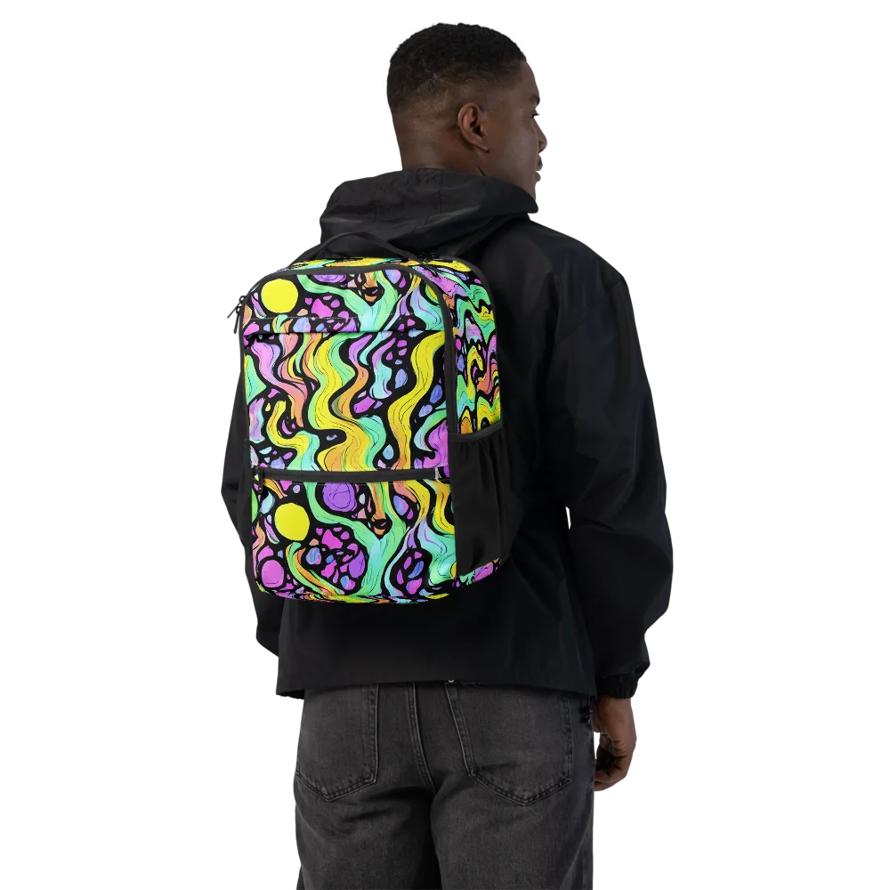 Sillman Swirl on Utility Backpack — Back