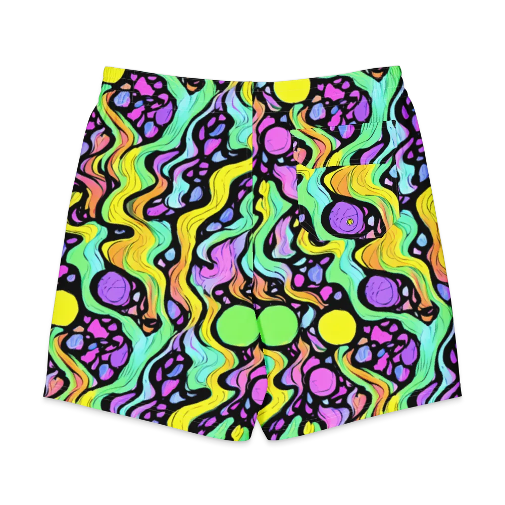 Sillman Swirl on Men's Board Shorts — Back