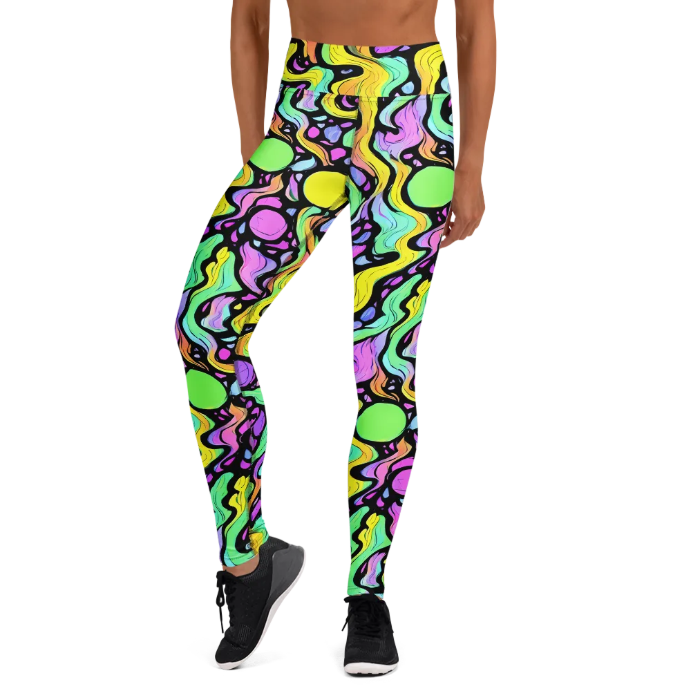 Sillman Swirl on Yoga Leggings — Front