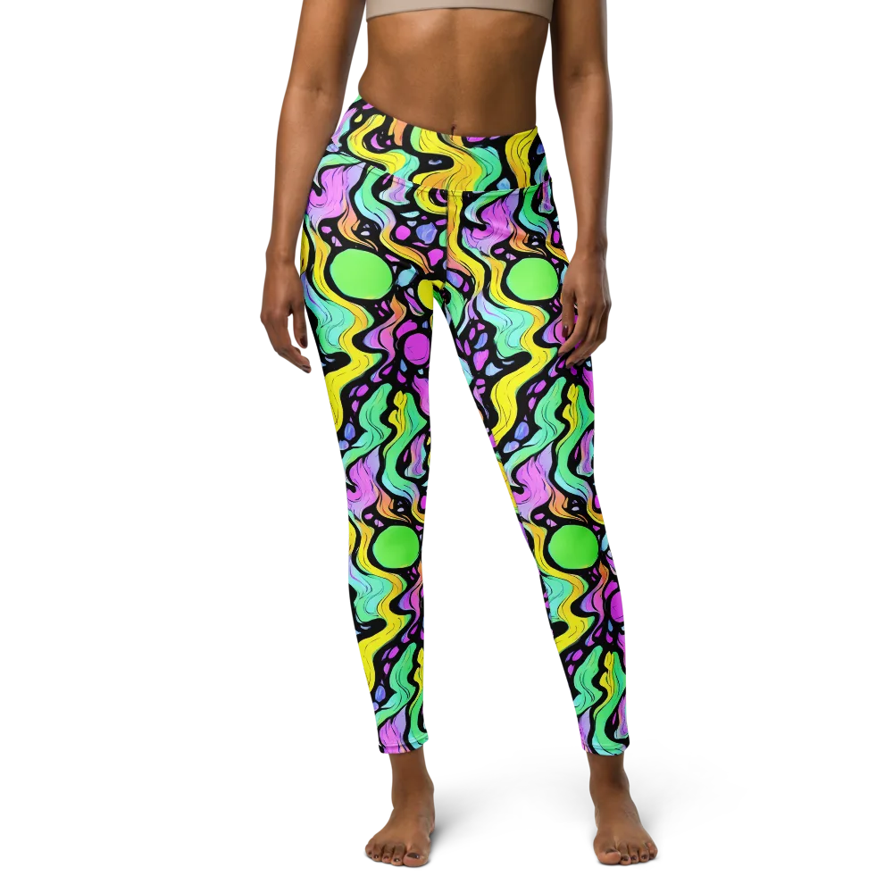 Sillman Swirl on Yoga Leggings — Front