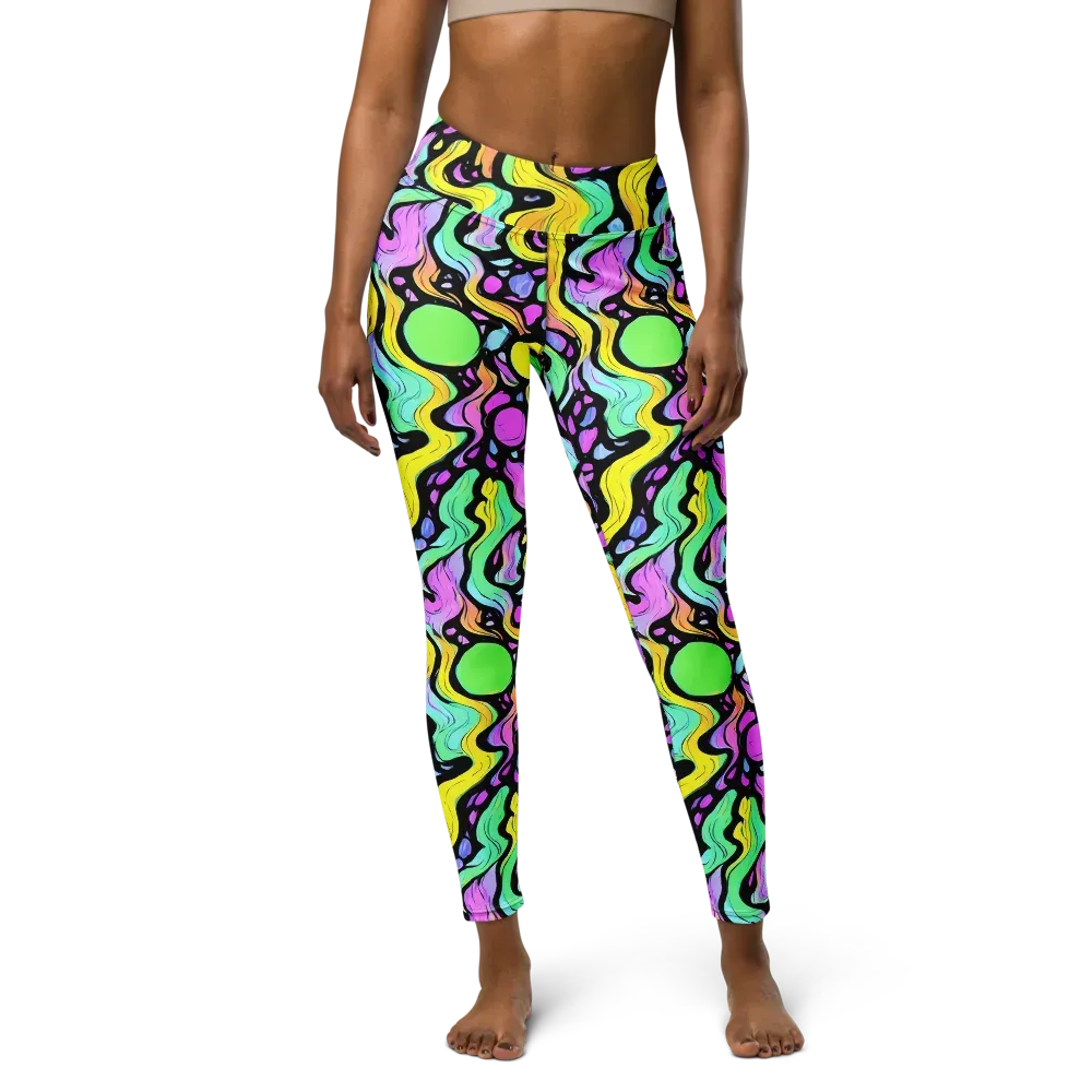 Sillman Swirl on Yoga Leggings — Front