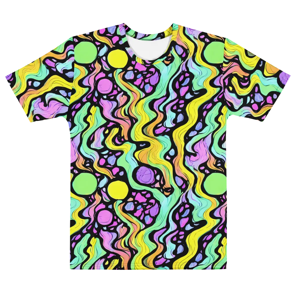 Sillman Swirl on Men's Cotton Crew Neck T-Shirt — Front