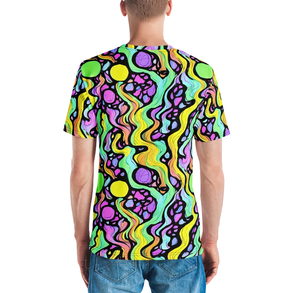Sillman Swirl on Men's Crew Neck T-Shirt — Back
