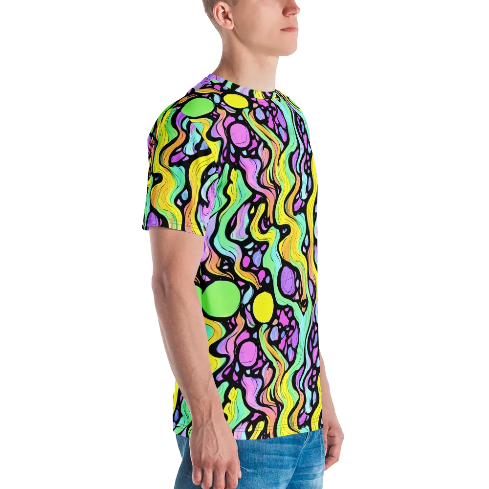 Sillman Swirl on Men's Crew Neck T-Shirt — Right